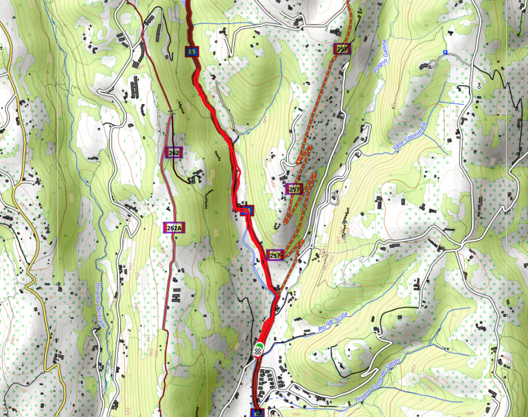 Mappa E5 Vaio Borago da Avesa