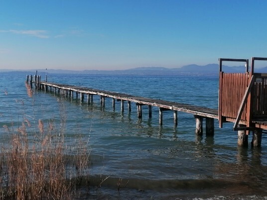 Pontile nel tratto Lazise Cisano