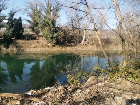 Volargne Ponton tratto in costruzione ciclopedonale adige