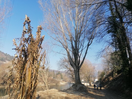 Volargne Ponton tratto in costruzione ciclopedonale adige