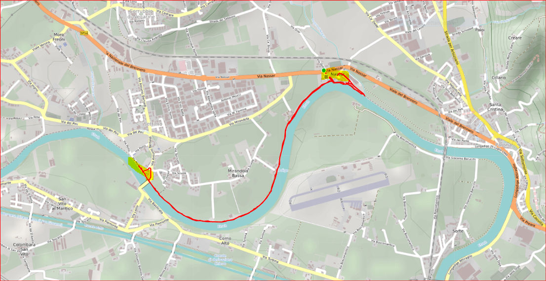 Map Nassar Adige Pescantina