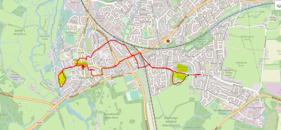 Mappa Romsey Walk