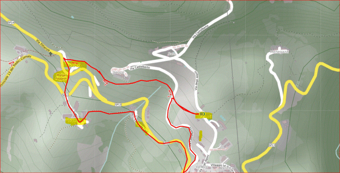 mappa Bernardi Fagioli Fraciosi