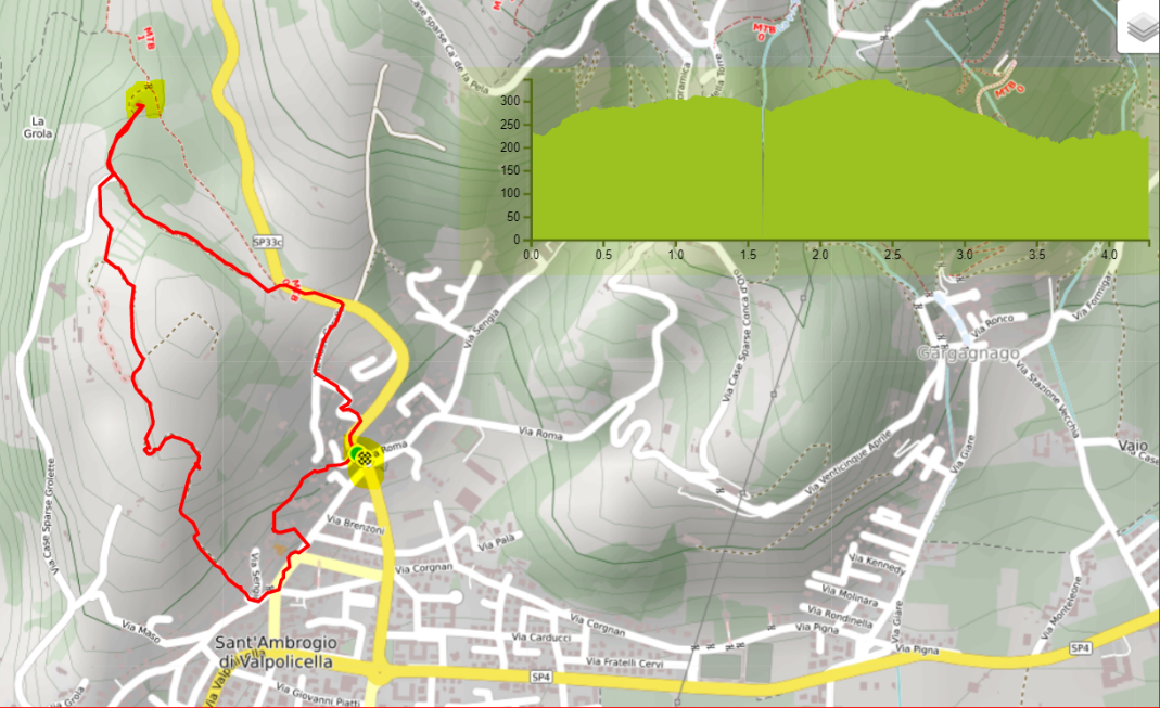 clicca su mappa Ca verde Sant'Ambrogio Valpolicella