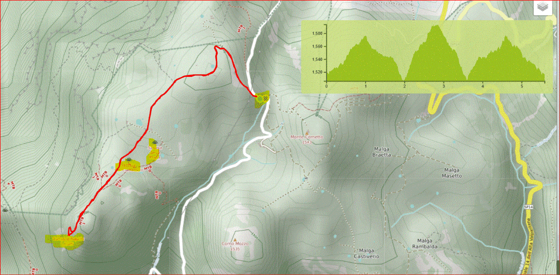  Mappa corno d aquilio cima