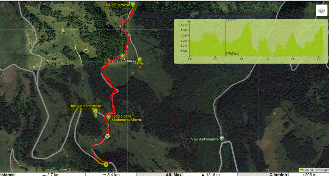 Mappa Erbezzo faggio Madonnina