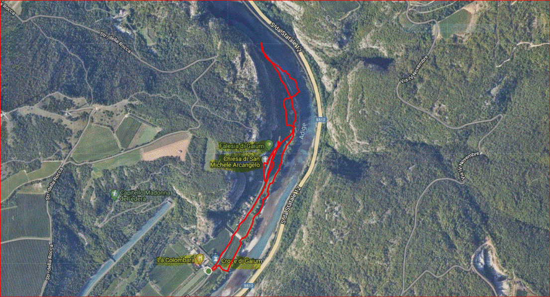 Mappa percorso Gaium