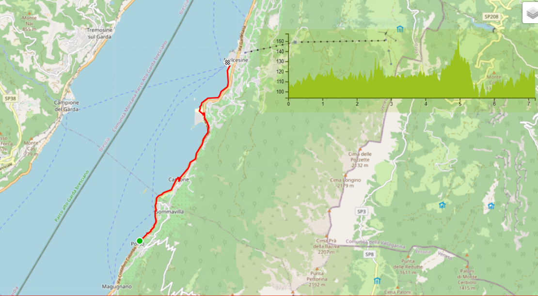 clicca per mappa Porto di Brenzone- Malcesine