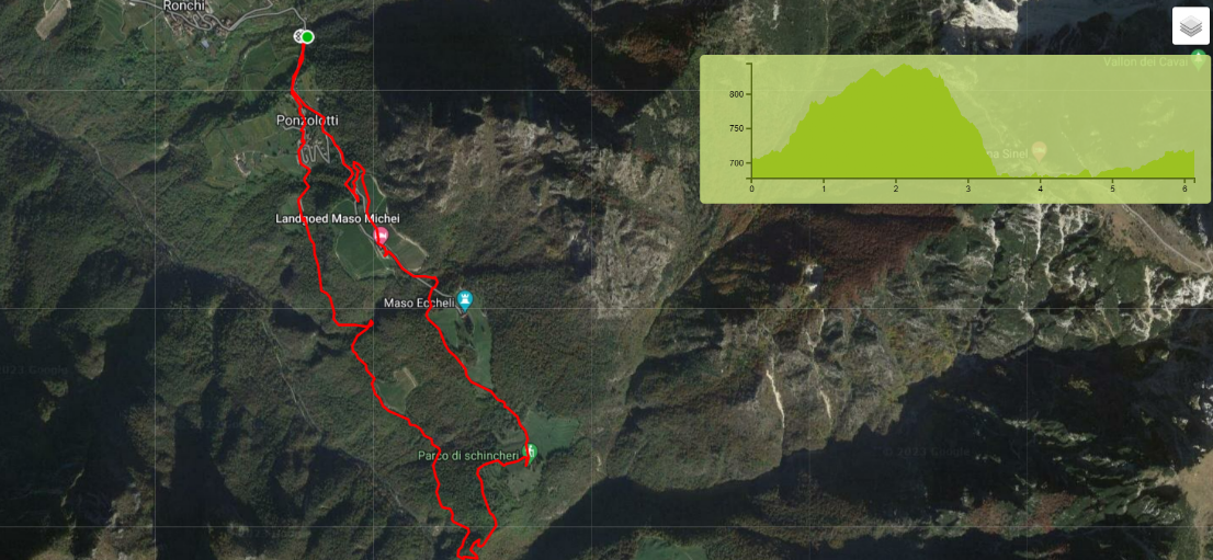 Mappa Ronchi Michei Schincheri