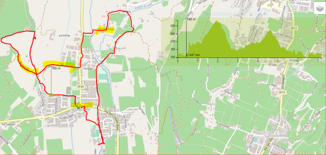 clicca su mappa Sanpietroincammino percorso 3