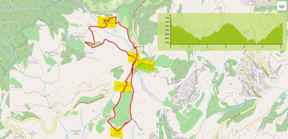 mappa Santa Cristina Fava Mondrago