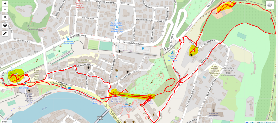 Mappa percorso Giardini Aperti Verona 2023 28 5