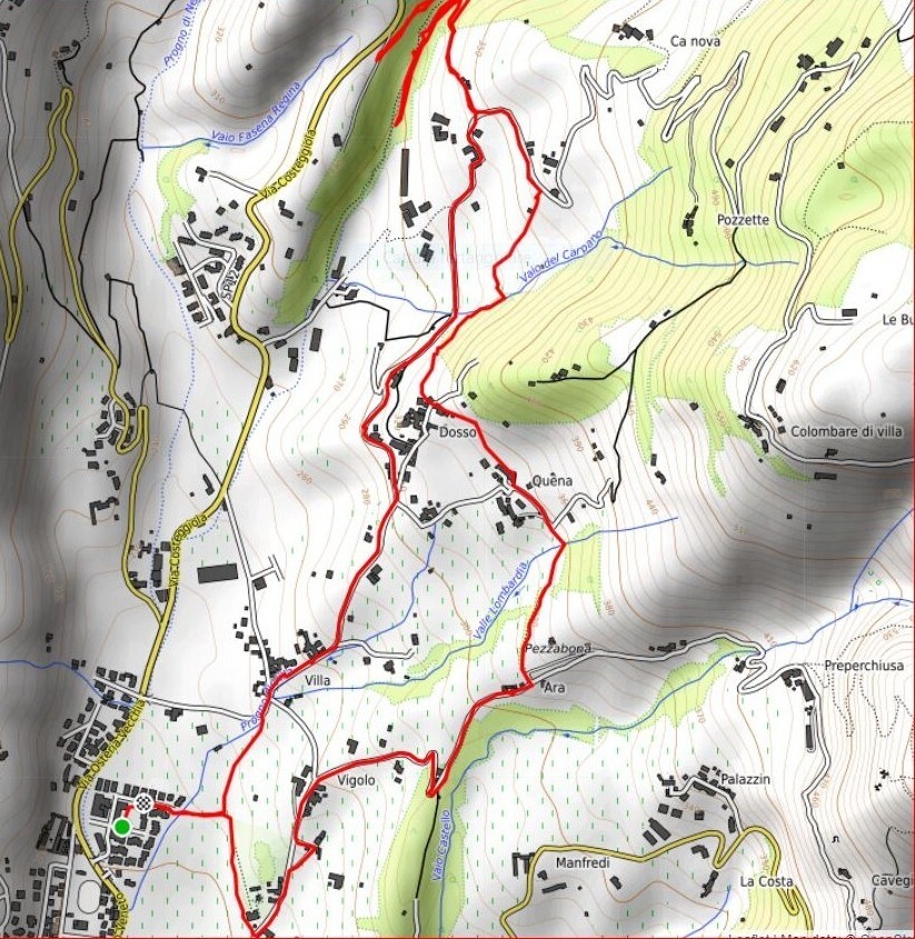 Clicca su Mappa Arena Verde Vaio Fiamene