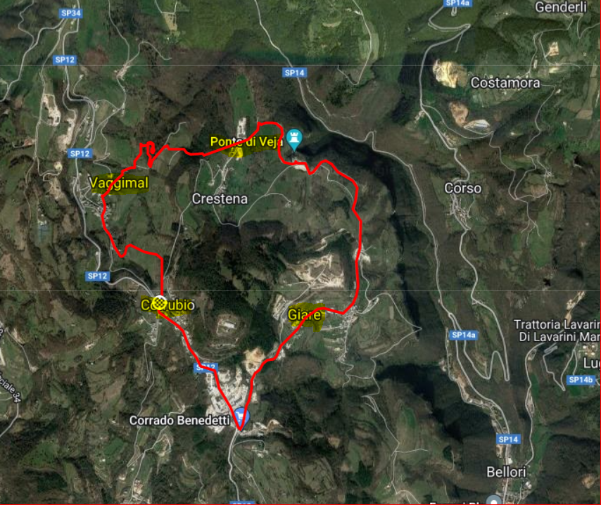 clicca su mappa Forte Monte Tesoro sentiero