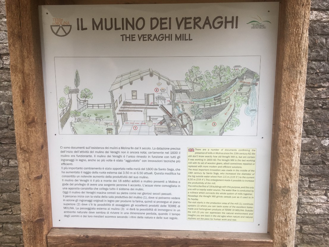 Il mulino dei Veraghi a Molina