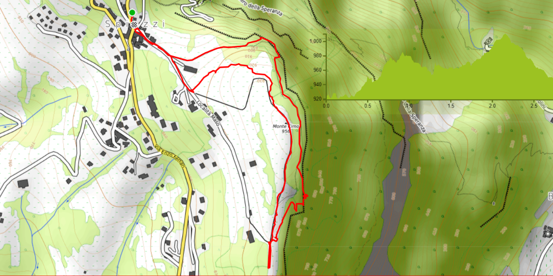 clicca qui mappa Spiazzi Monte Cimo trincee