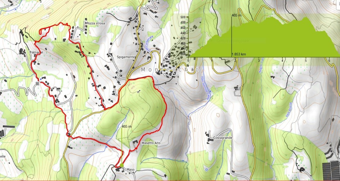 clicca su Mappa del percorso Tramanal